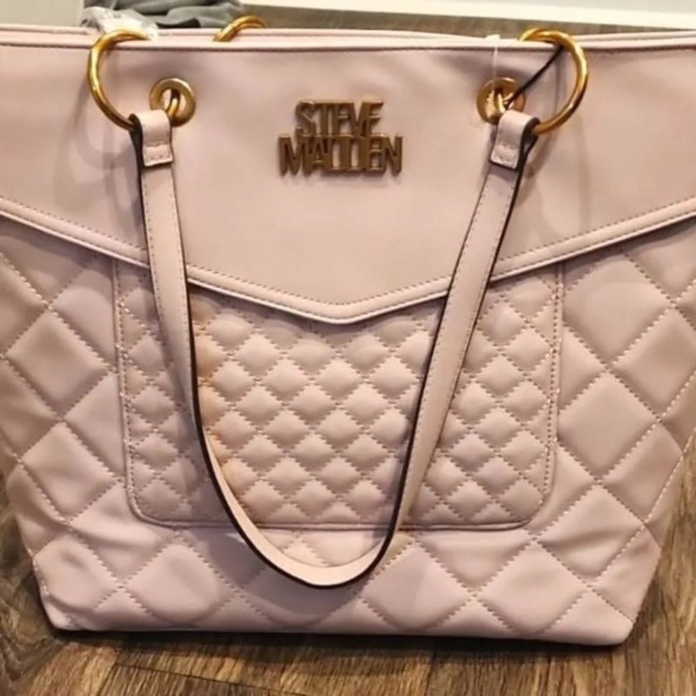 Brand new never  used pink quilted tote from Steve Madden